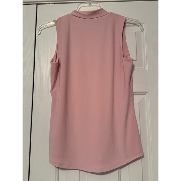 White House Black Market Pink Collar Shell, Size S - Picture 2 of 6